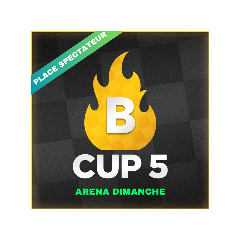 Place Spectateur : Dimanche [B-CUP 5]