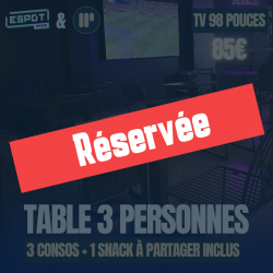 Réservation table 3 pers...
