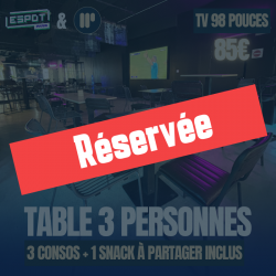 Réservation table 3 pers...