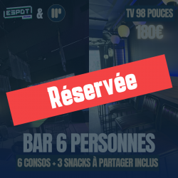 Réservation table 6 pers...