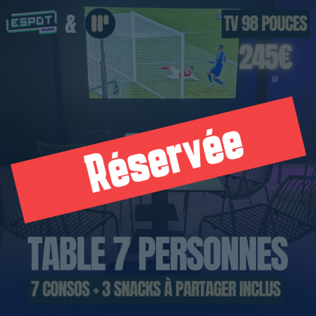 Réservation table 7 pers (Marquinhos)