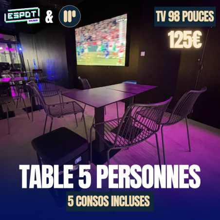 Réservation table 5 pers (Khvicha)