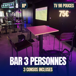 Réservation table 3 pers...