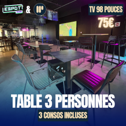 Réservation table 3 pers...