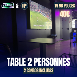 Réservation table 2 pers...