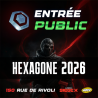 Entrée spectateur : Hexagone 2026