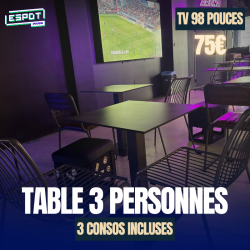 copy of Table 2 personnes : Watchparty PSG vs INTER