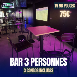 Réservation table 3 pers...