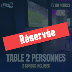 Réservation table 2 pers...